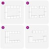 vidaXL Sestava TV skř&iacute;něk N&aacute;stěnn&yacute; 8 pcs Čern&yacute; dub 100 x 30 x 30 cm
