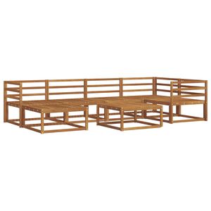 vidaXL Venkovn&iacute; pohovkov&aacute; souprava 7 pcs Př&iacute;rodn&iacute;