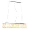 vidaXL Stropn&iacute; lampa s kři&scaron;ť&aacute;lov&yacute;mi kor&aacute;lky stř&iacute;brn&aacute; 104 cm E14