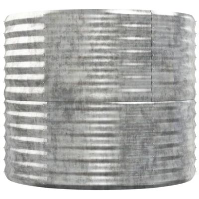 vidaXL Vyvýšený záhon práškově lakovaná ocel 152x80x68 cm stříbrný