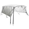 vidaXL Bimini stř&iacute;&scaron;ka se 4 oblouky a bočnicemi 243x(230&ndash;244)x137 cm