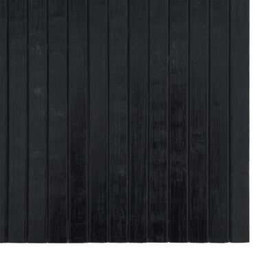 vidaXL Koberec obdélníkový černý 70 x 200 cm bambus