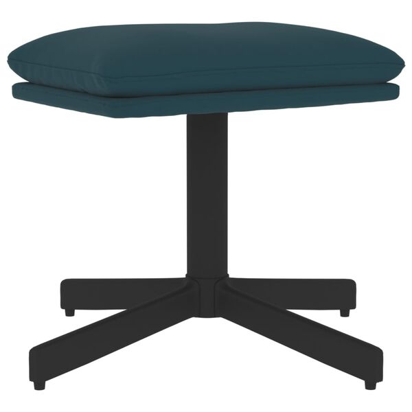 vidaXL Podnožka modr&aacute; 60x60x36 cm samet