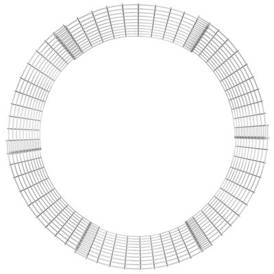 vidaXL Kruhový gabionový sloupek pozinkovaná ocel Ø 100 x 100 cm