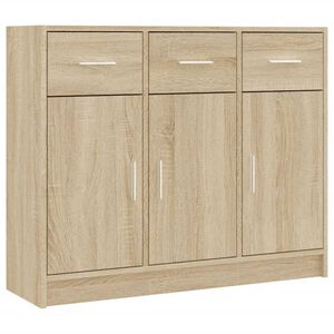 vidaXL Př&iacute;born&iacute;k dub sonoma 91 x 28 x 75 cm kompozitn&iacute; dřevo