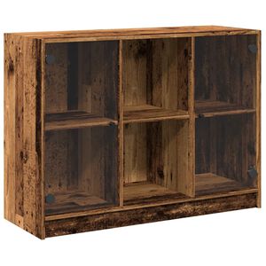 vidaXL Př&iacute;born&iacute;k old wood 102 x 37 x 75,5 cm kompozitn&iacute; dřevo