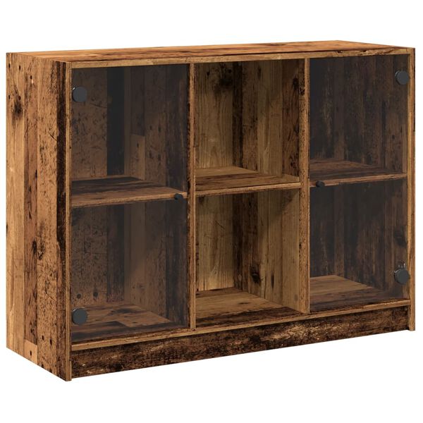 vidaXL Př&iacute;born&iacute;k old wood 102 x 37 x 75,5 cm kompozitn&iacute; dřevo