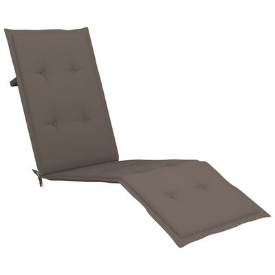vidaXL Poduška na polohovací židli taupe (75+105) x 50 x 4 cm