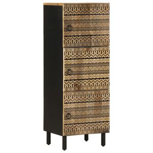 vidaXL Skř&iacute;ň highboard 40x33,5x110 cm masivn&iacute; hrub&eacute; mangovn&iacute;kov&eacute; dřevo