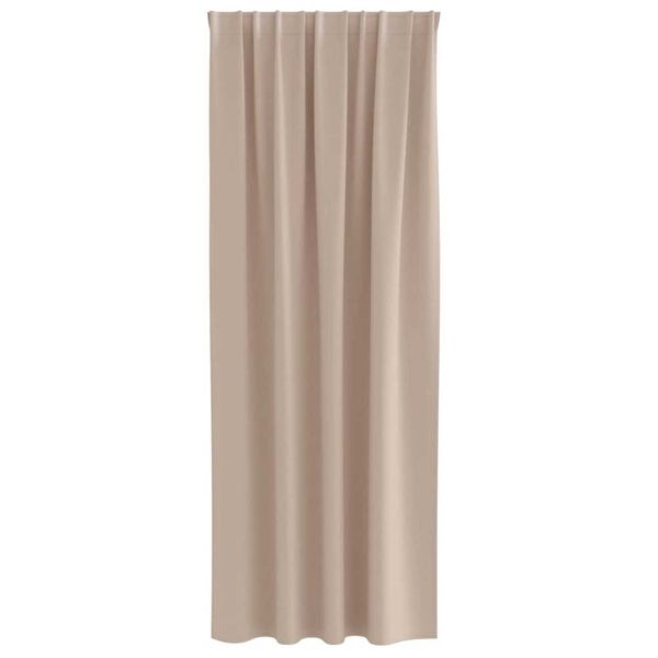 vidaXL Z&aacute;věsy na zatemněn&iacute; s kroužky 2 pcs Taupe 260 x 140 cm