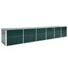 vidaXL Vyv&yacute;&scaron;en&yacute; z&aacute;hon pozinkovan&aacute; ocel 480 x 80 x 77 cm zelen&yacute;