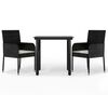 vidaXL 3d&iacute;ln&yacute; zahradn&iacute; j&iacute;deln&iacute; set s podu&scaron;kami čern&yacute; polyratan
