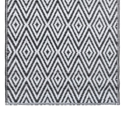 vidaXL Venkovní koberec bílý a černý 160 x 230 cm PP