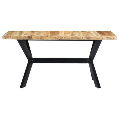 vidaXL Jídelní stůl 160 x 80 x 75 cm masivní hrubé mangovníkové dřevo