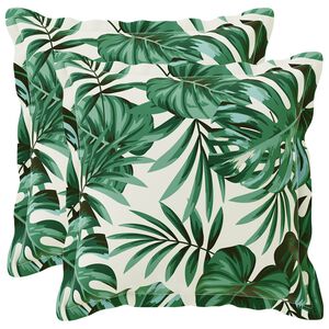 vidaXL Povlak na pol&scaron;t&aacute;ř 2 ks HOUTEN Vzor listů 30 x 30 cm Polyester