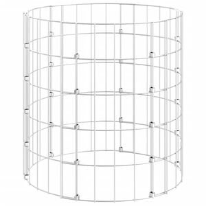 vidaXL Kruhov&yacute; gabionov&yacute; sloupek pozinkovan&aacute; ocel &Oslash; 50 x 50 cm
