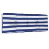 vidaXL Podu&scaron;ka na palety modr&eacute; a b&iacute;l&eacute; pruhy 120 x 40 x 12 cm textil
