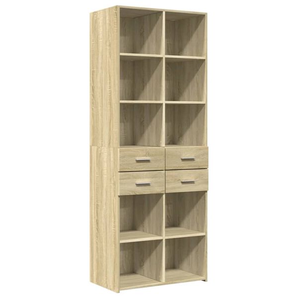 vidaXL Skř&iacute;ň highboard dub sonoma 70 x 42,5 x 185 cm kompozitn&iacute; dřevo