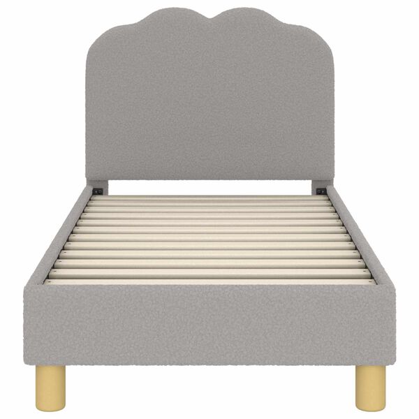 vidaXL R&aacute;m postele pro batole s čelem s čelo Světle &scaron;ed&aacute; 70 x 140 cm