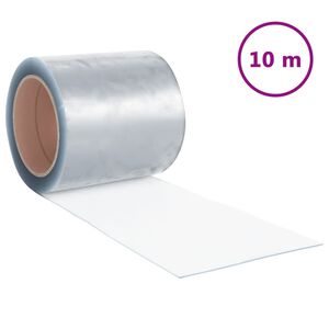vidaXL Z&aacute;věs do dveř&iacute; průhledn&yacute; 200 mm x 1,6 mm 10 m PVC