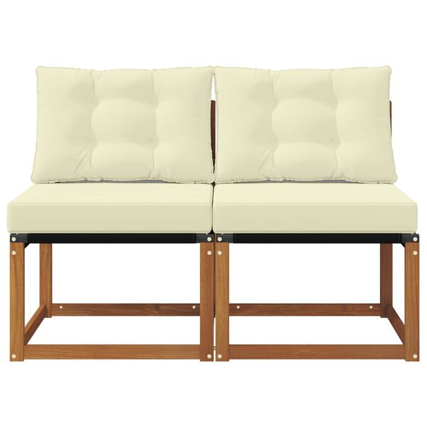 vidaXL 2 Kus Zahradn&iacute; prostředn&iacute; pohovka