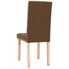 vidaXL J&iacute;deln&iacute; židle 2 ks hněd&eacute; textil