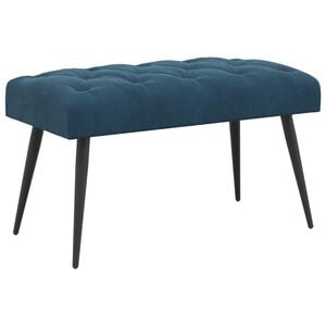 vidaXL Lavice s knofl&iacute;kov&yacute;m pro&scaron;&iacute;v&aacute;n&iacute;m Modr&aacute; 80 x 40 x 46 cm Samet