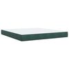 vidaXL Box spring postel s matrac&iacute; tmavě zelen&aacute; 180x200 cm samet