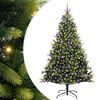 vidaXL Uměl&yacute; skl&aacute;dac&iacute; v&aacute;nočn&iacute; stromeček 300 LED Zelen&aacute; 210 cm PVC a PE