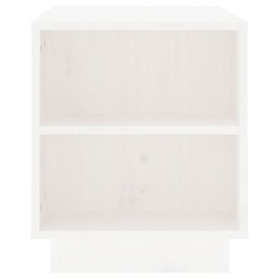 vidaXL TV skříňka bílá 110 x 35 x 40,5 cm masivní borové dřevo