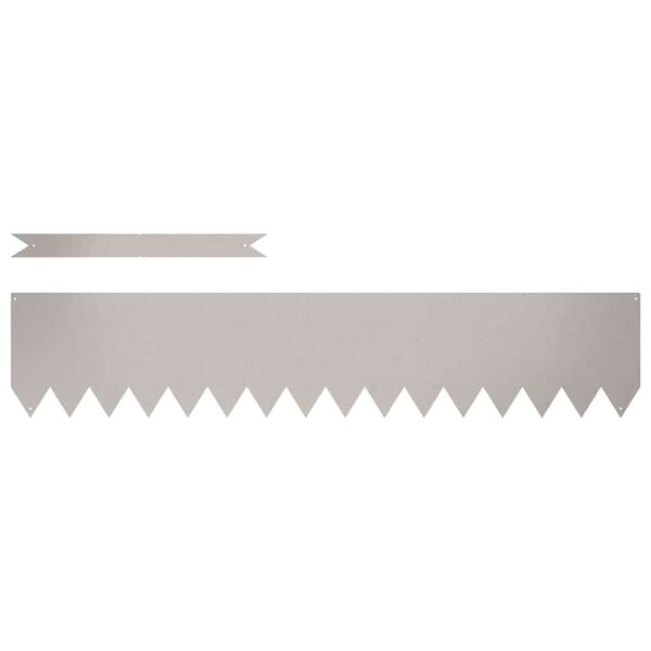 vidaXL Okraj tr&aacute;vn&iacute;ku 20 pcs Hněd&aacute; 100 x 0,05 x 20 cm