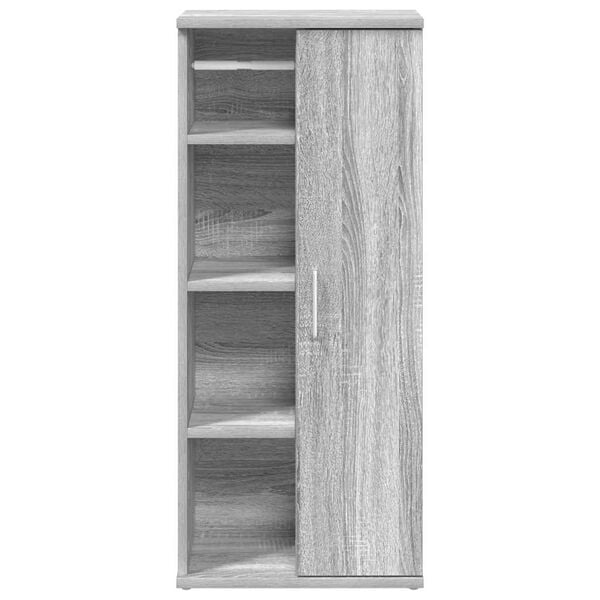 vidaXL Koupelnov&aacute; skř&iacute;ňka s drž&aacute;kem rol&iacute; &scaron;ed&aacute; sonoma 39 x 22 x 90 cm