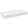 vidaXL Umyvadlo 100 x 46 x 11 cm miner&aacute;ln&iacute;/mramorov&yacute; kompozit b&iacute;l&eacute;