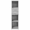 vidaXL Skř&iacute;ň highboard &scaron;ed&aacute; sonoma 30 x 42,5 x 124 cm kompozitn&iacute; dřevo