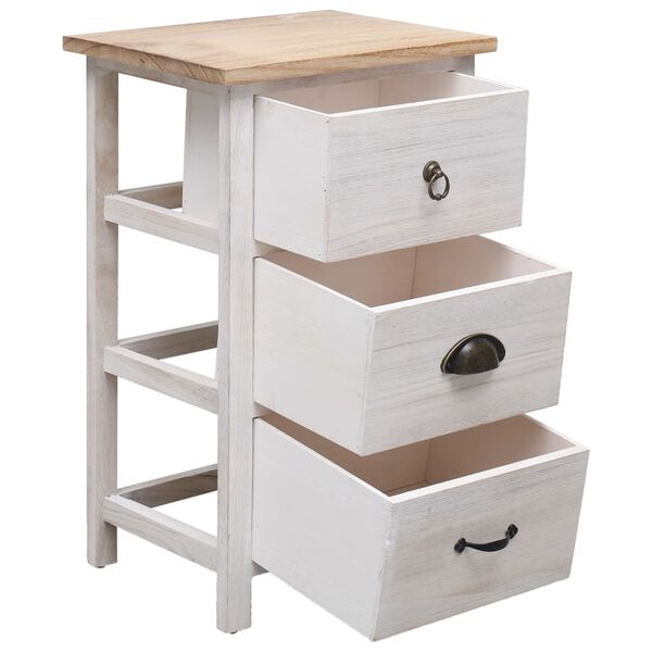 vidaXL Odkládací skříňka 35 x 25 x 57 cm dřevo pavlovnie