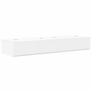 vidaXL Studio stůl B&iacute;l&aacute; 152 x 40 x 19,5 cm Kompozitn&iacute; dřevo