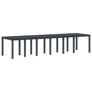 vidaXL Zahradn&iacute; stůl Antracit 350 x 100 x 74 cm polyratan
