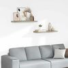 vidaXL Plovouc&iacute; n&aacute;stěnn&eacute; police 2 ks dub 80 x 23,5 x 3,8 cm MDF