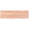 vidaXL Nástěnná police světle hnědá 100x30x2 cm ošetřený masivní dub