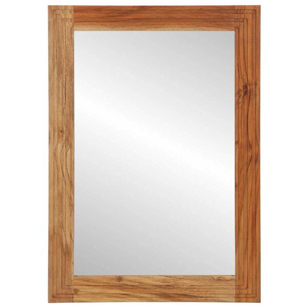 vidaXL Zrcadlo do koupelny hněd&aacute; 50 x 70 x 3 cm Masivn&iacute; ak&aacute;ciov&eacute; dřevo