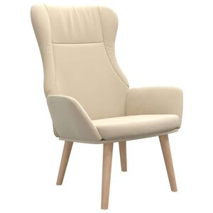 vidaXL Relaxačn&iacute; židle kr&eacute;mov&aacute; textil
