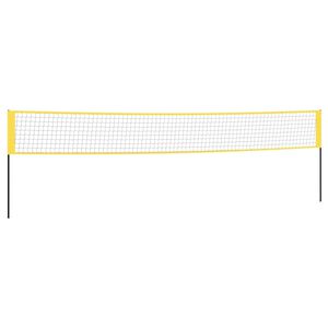 vidaXL Badmintonov&aacute; s&iacute;ť žlut&aacute; a čern&aacute; 600 x 155 cm PE tkanina
