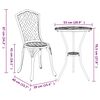 vidaXL Zahradní bistro set 3 pcs Zelená Hliník