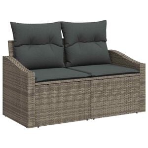 vidaXL Zahradn&iacute; sofa s pol&scaron;t&aacute;řem 123 x 62 x 69 cm polyratan