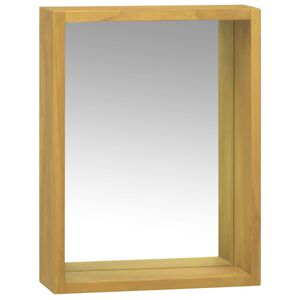 vidaXL Zrcadlov&aacute; skř&iacute;ňka 30 x 10 x 40 cm masivn&iacute; teakov&eacute; dřevo