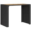 vidaXL Zahradn&iacute; barov&yacute; stůl s ak&aacute;ciovou deskou čern&yacute; 145 x 80 x 110 cm