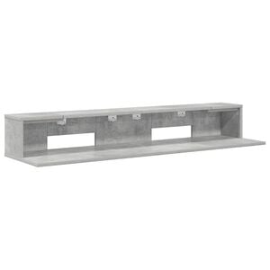 vidaXL Studio stůl Betonově &scaron;ed&aacute; 152 x 36 x 19,5 cm Kompozitn&iacute; dřevo