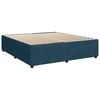 vidaXL Box spring postel s matrac&iacute; modr&aacute; 180 x 200 cm samet