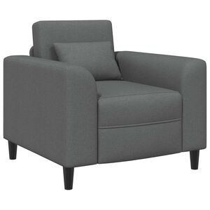 vidaXL křeslo Tmavě &scaron;ed&aacute; Textil