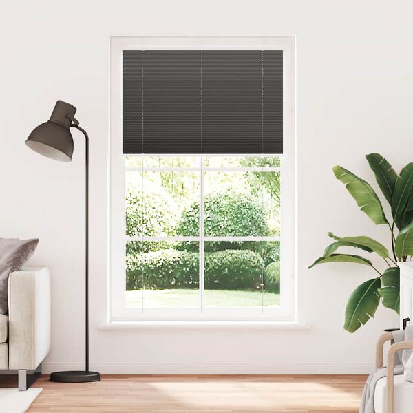 vidaXL Plisovan&aacute; roleta čern&aacute; 120x200 cm &Scaron;&iacute;řka l&aacute;tky 119,4cm Polyester